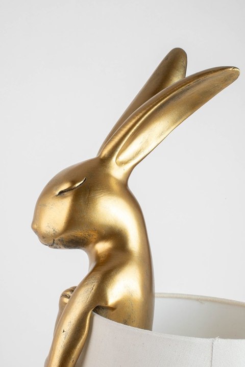 Kare Design KARE lampa stołowa RABBIT 68 cm złota / biała
