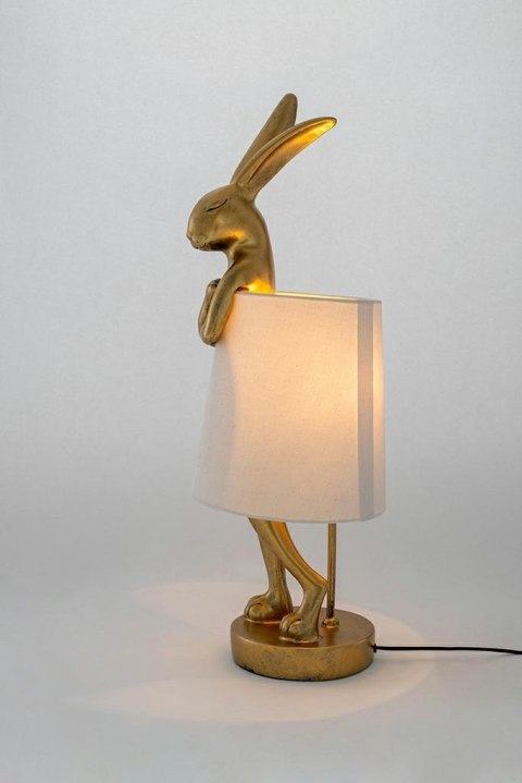 Kare Design KARE lampa stołowa RABBIT 68 cm złota / biała