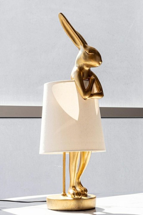 Kare Design KARE lampa stołowa RABBIT 68 cm złota / biała