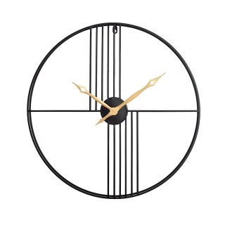 Kare Design KARE zegar STRINGS 60 czarno-złoty