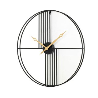 Kare Design KARE zegar STRINGS 60 czarno-złoty