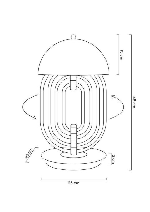 Moosee MOOSEE lampa stołowa BOTTEGA złota / biała