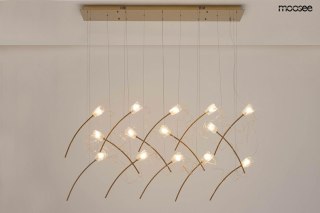 Moosee MOOSEE lampa wisząca TULIPPE 14 LINE złota