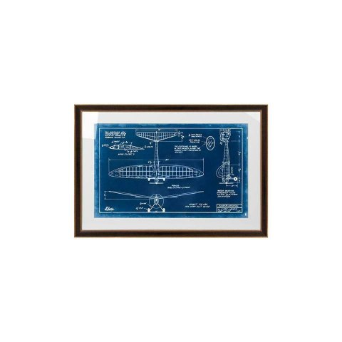 King Home Obraz MECHANICAL PLANE 1 90x62 cm