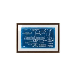 King Home Obraz MECHANICAL PLANE 2 90x62 cm