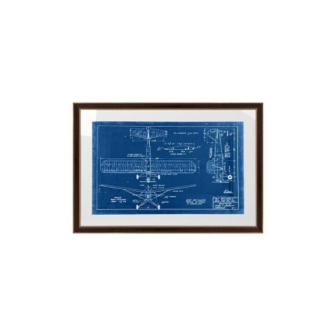 King Home Obraz MECHANICAL PLANE 3 90x62 cm