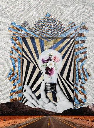 King Home Obraz TURN LIFE ON 88x110 cm