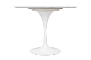 King Home Stół TULIP MARBLE 100 CARRARA biały - marmur, metal