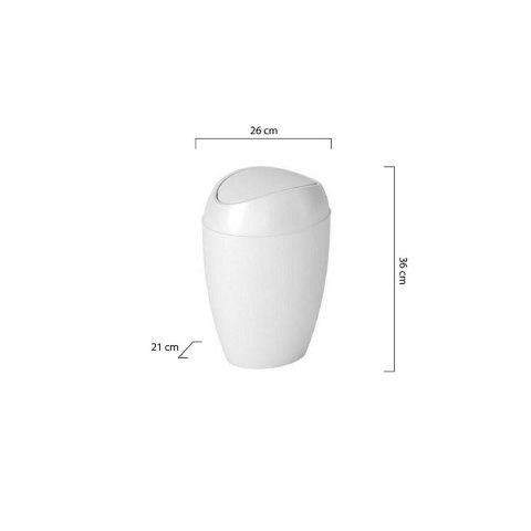 Umbra UMBRA kosz TWIRLA - metallic white