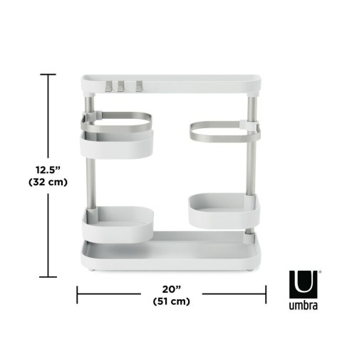 Umbra UMBRA organizer kuchenny HOLSTER biało / niklowany