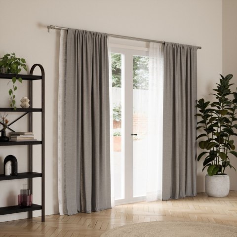 Umbra UMBRA podwójny karnisz CAPPA 305 - 457 cm srebrny
