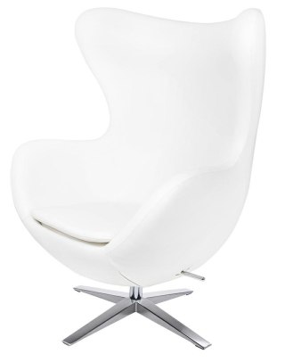 King Home Fotel EGG SZEROKI PU biały