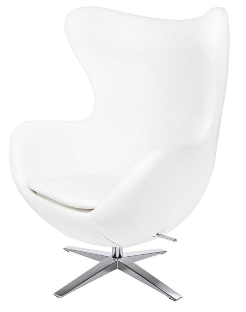 King Home Fotel EGG SZEROKI PU biały