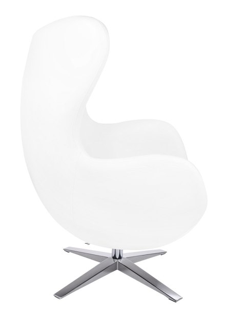 King Home Fotel EGG SZEROKI PU biały