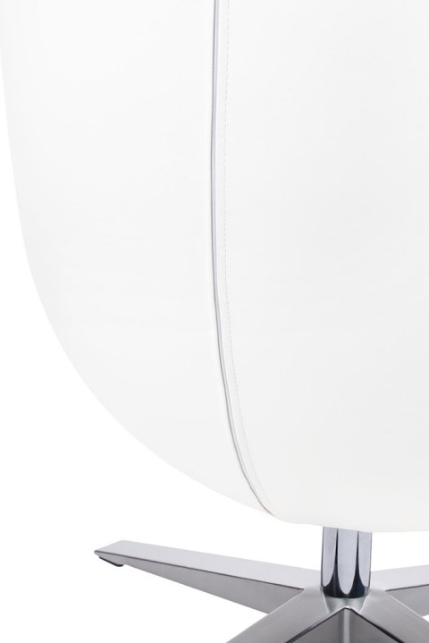 King Home Fotel EGG SZEROKI PU biały