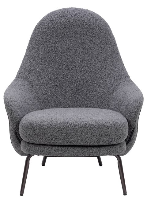 King Home Fotel LOBBY TEDDY szary - stal, opal