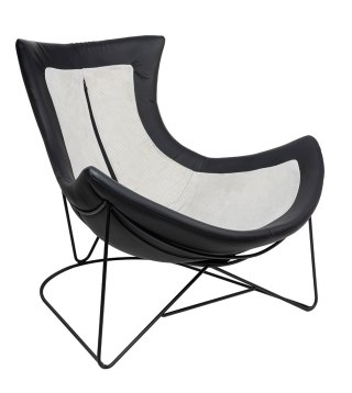 King Home Fotel OTILIA STAND VELVET ciemny szary welur