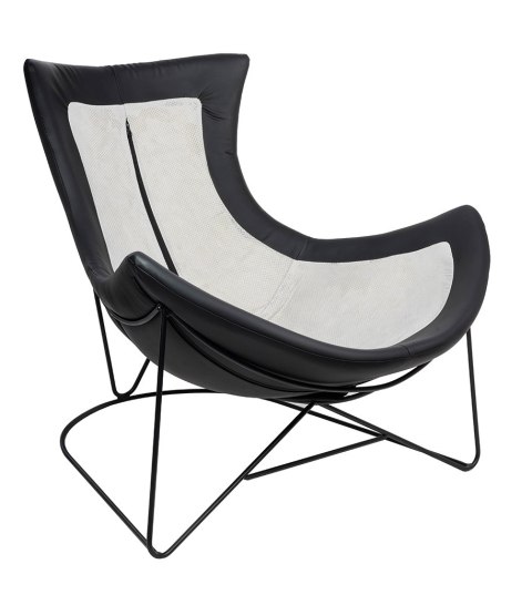 King Home Fotel OTILIA STAND VELVET ciemny szary welur