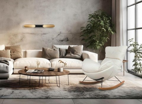 King Home Fotel bujany OTILIA TEDDY biały