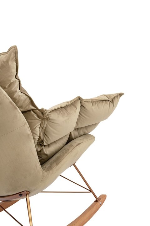 King Home Fotel bujany SWING VELVET khaki