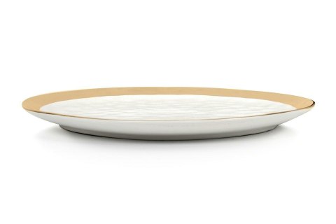Kare Design KARE komplet 2 talerzy BELL 38 cm biało-złoty