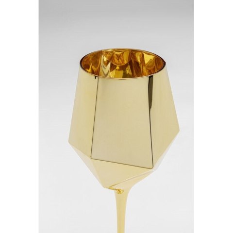 Kare Design KARE komplet 4 kieliszków do wina DIAMOND 660 ml złoty