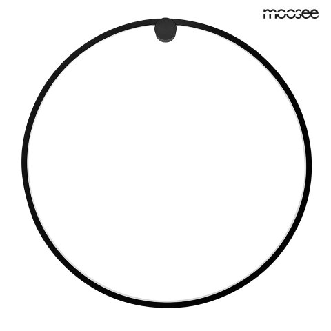 Moosee MOOSEE lampa ścienna HOOP 80 czarna