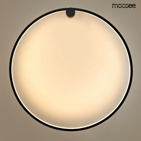 Moosee MOOSEE lampa ścienna HOOP 80 czarna