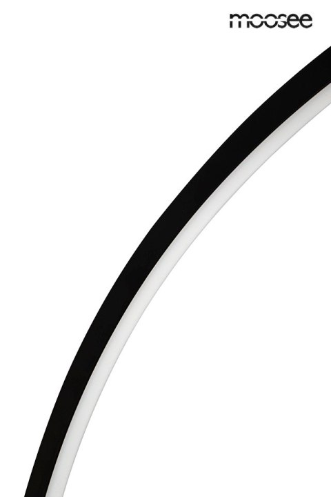 Moosee MOOSEE lampa ścienna HOOP 80 czarna