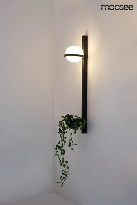 Moosee MOOSEE lampa ścienna PLANT WALL czarna