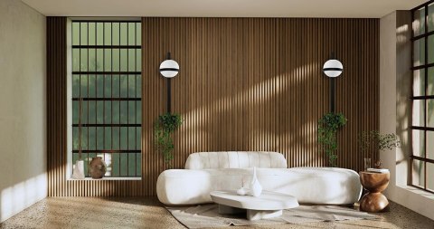 Moosee MOOSEE lampa ścienna PLANT WALL czarna