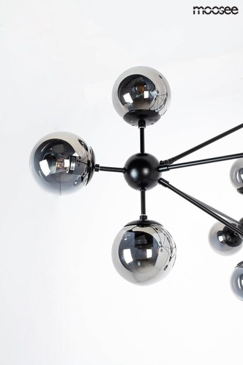 Moosee MOOSEE lampa wisząca ASTRIFERO 15 czarna