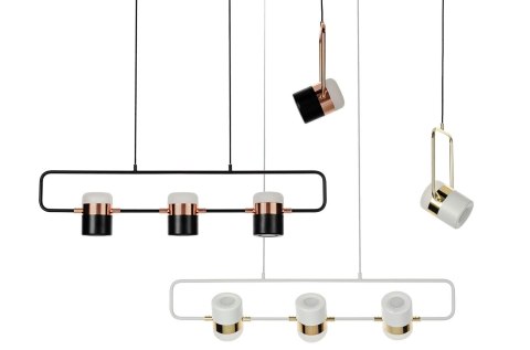 Moosee MOOSEE lampa wisząca BLINK 3 czarna