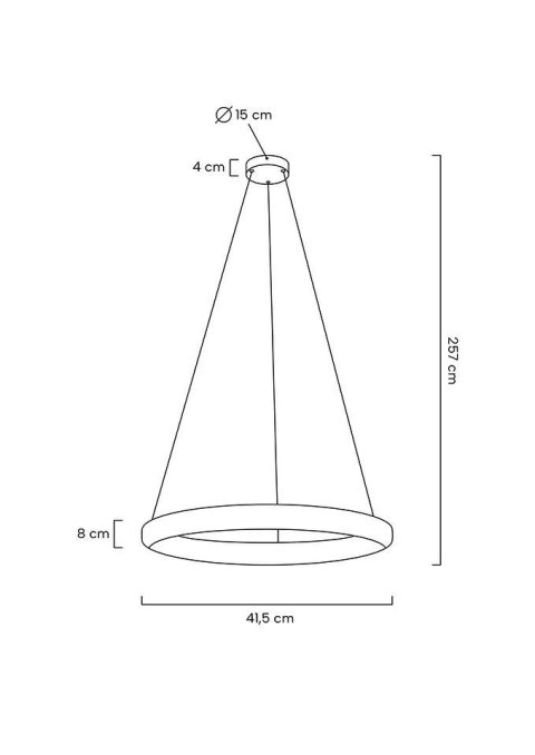 Moosee MOOSEE lampa wisząca LIBERTY 40 złota