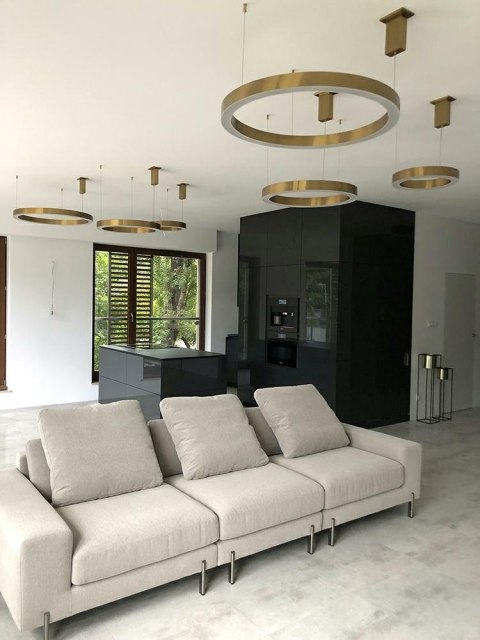 Moosee MOOSEE lampa wisząca RING 60 złota