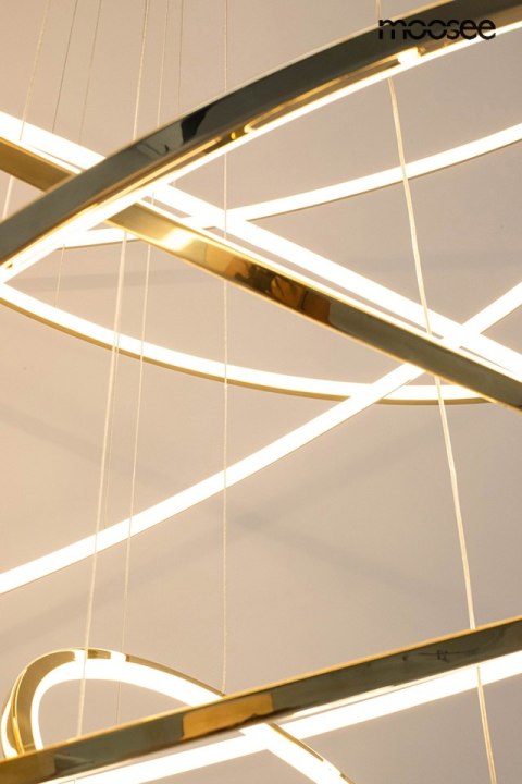 Moosee MOOSEE lampa wisząca RING SLIM L złota