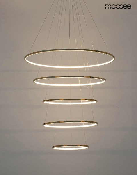 Moosee MOOSEE lampa wisząca RING SLIM L złota