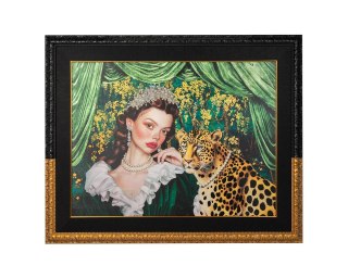 King Home Obraz PEARLS LEOPARD 150x120 cm