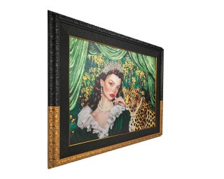 King Home Obraz PEARLS LEOPARD 150x120 cm