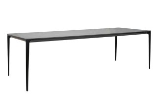 King Home Stół SLIM 240x100 czarny - ceramiczny marmur, aluminium