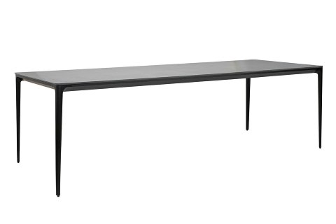 King Home Stół SLIM 240x100 czarny - ceramiczny marmur, aluminium
