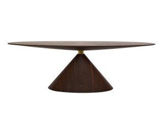 King Home Stół UFO 240 brązowy, naturalny fornir