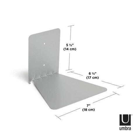 Umbra UMBRA kryjący zestaw trzech półek LARGE CONCEAL srebrne