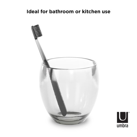 Umbra UMBRA kubek łazienkowy DROPLET przezroczysty