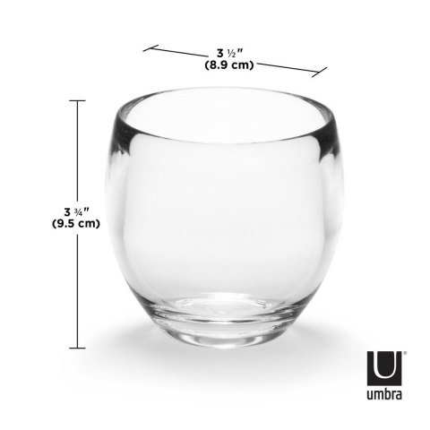 Umbra UMBRA kubek łazienkowy DROPLET przezroczysty