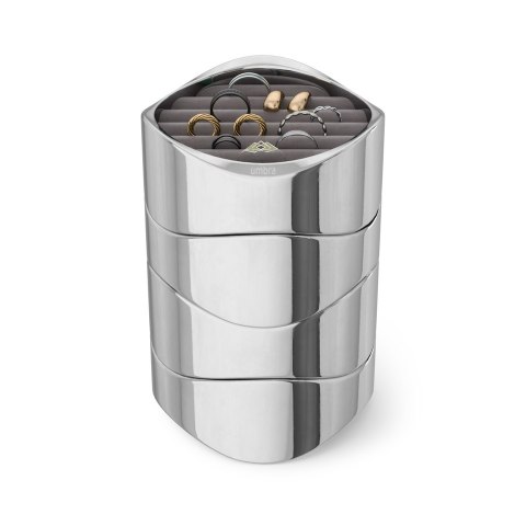 Umbra UMBRA organizer na biżuterię WAVY chrom