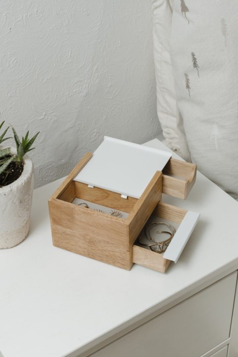 Umbra UMBRA pojemnik na biżuterię STOWIT MINI - biały,natural