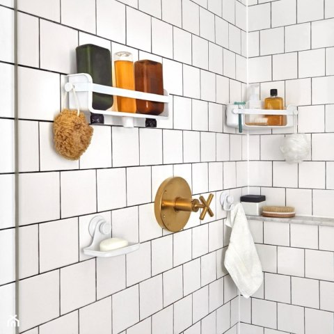Umbra UMBRA półka narożna FLEX ADHESIVE biała