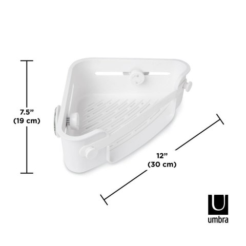 Umbra UMBRA półka narożna FLEX ADHESIVE biała