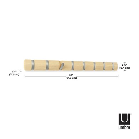 Umbra UMBRA wieszak na ubrania FLIP 8 naturalny